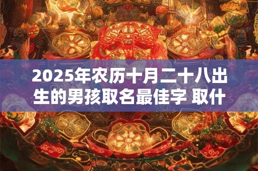 2025年农历十月二十八出生的男孩取名最佳字 取什么名字好