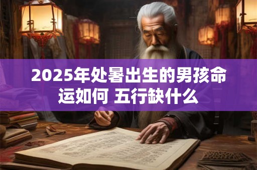 2026年处暑出生的男孩命运如何 五行缺什么
