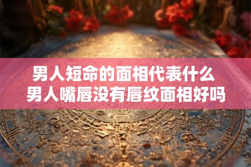 男人短命的面相代表什么 男人嘴唇没有唇纹面相好吗