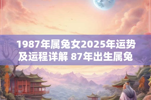 1987年属兔女2025年运势及运程详解 87年出生属兔人2025全年每月运势女性
