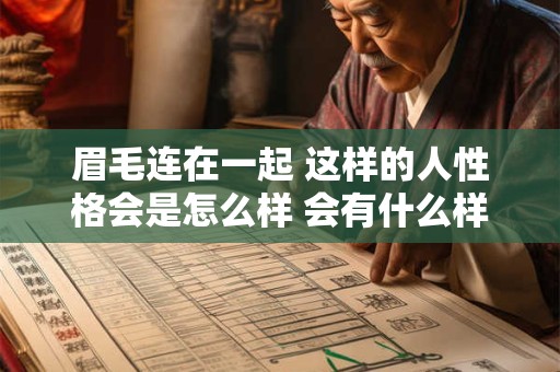 眉毛连在一起 这样的人性格会是怎么样 会有什么样的运势
