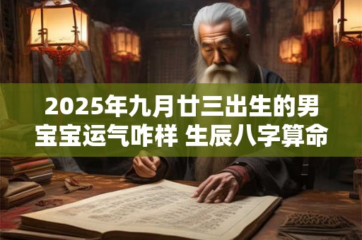 2025年九月廿三出生的男宝宝运气咋样 生辰八字算命