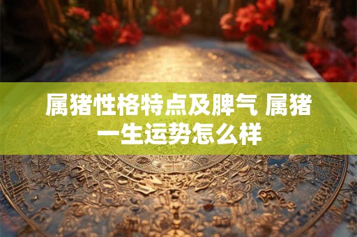 属猪性格特点及脾气 属猪一生运势怎么样 属猪性格特点及脾气 属猪一生运势怎么样