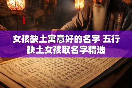 女孩缺土寓意好的名字 五行缺土女孩取名字精选