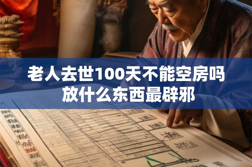 老人去世100天不能空房吗 放什么东西最辟邪