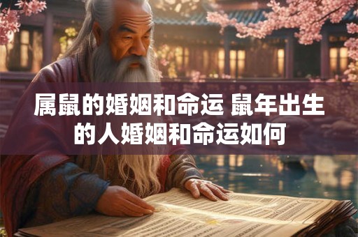 属鼠的婚姻和命运 鼠年出生的人婚姻和命运如何