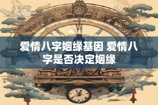 爱情八字姻缘基因 爱情八字是否决定姻缘 爱情八字姻缘基因 爱情八字是否决定姻缘