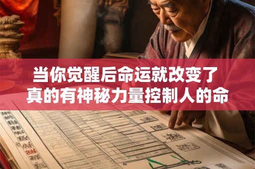 当你觉醒后命运就改变了 真的有神秘力量控制人的命运