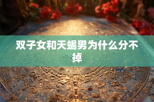 双子女和天蝎男为什么分不掉