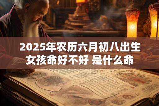 2025年农历六月初八出生女孩命好不好 是什么命