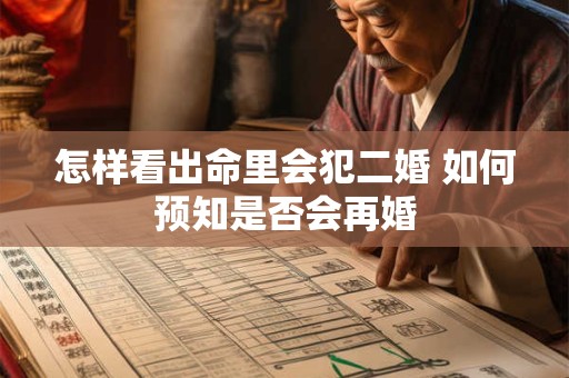 怎样看出命里会犯二婚 如何预知是否会再婚