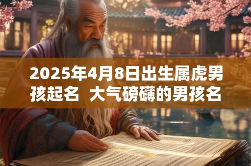2025年4月8日出生属虎男孩起名  大气磅礴的男孩名字