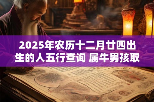 2025年农历十二月廿四出生的人五行查询 属牛男孩取名