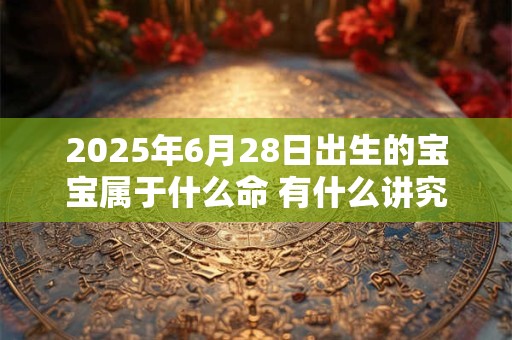 2025年6月28日出生的宝宝属于什么命 有什么讲究