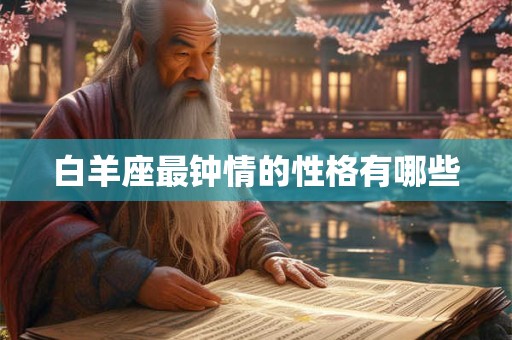 白羊座最钟情的性格有哪些