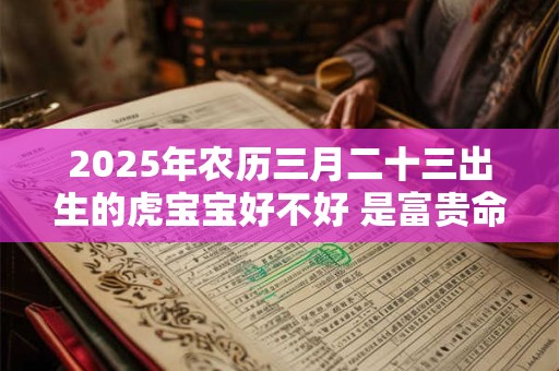 2025年农历三月二十三出生的虎宝宝好不好 是富贵命吗 2025年农历三月二十三出生的虎宝宝好不好 是富贵命吗