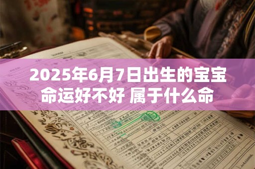 2025年6月7日出生的宝宝命运好不好 属于什么命