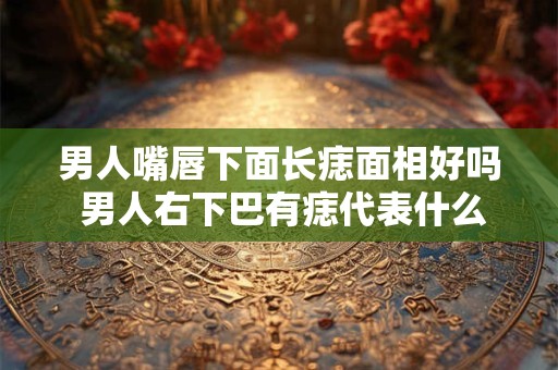男人嘴唇下面长痣面相好吗 男人右下巴有痣代表什么
