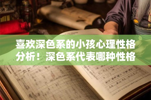 喜欢深色系的小孩心理性格分析！深色系代表哪种性格