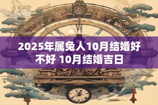 2026年属兔人10月结婚好不好 10月结婚吉日