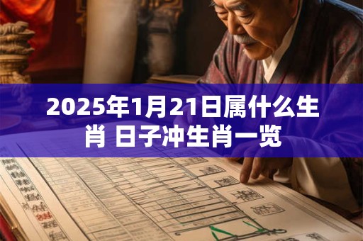 2025年1月21日属什么生肖 日子冲生肖一览