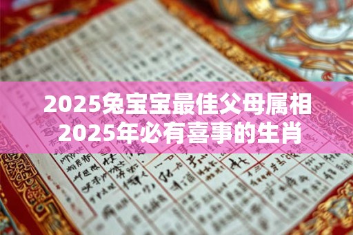 2025兔宝宝最佳父母属相 2025年必有喜事的生肖