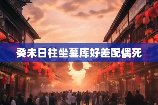 癸未日柱坐墓库好差配偶死