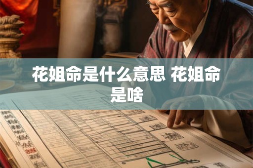 花姐命是什么意思 花姐命是啥