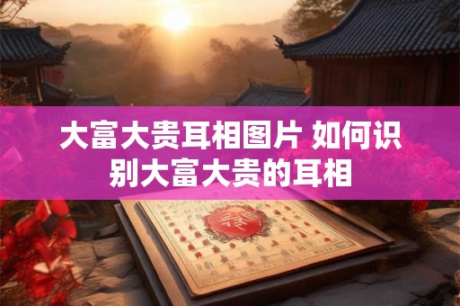 大富大贵耳相图片 如何识别大富大贵的耳相