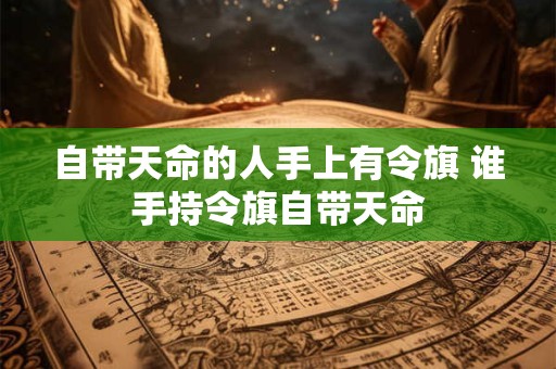 自带天命的人手上有令旗 谁手持令旗自带天命