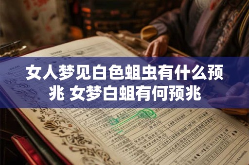 女人梦见白色蛆虫有什么预兆 女梦白蛆有何预兆
