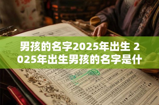 男孩的名字2025年出生 2025年出生男孩的名字是什么