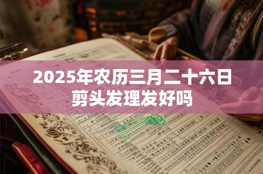 2025年农历三月二十六日剪头发理发好吗