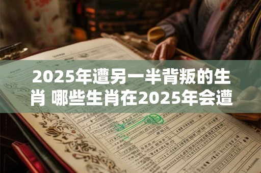 2025年遭另一半背叛的生肖 哪些生肖在2025年会遭另一半背叛