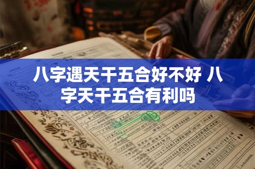 八字遇天干五合好不好 八字天干五合有利吗