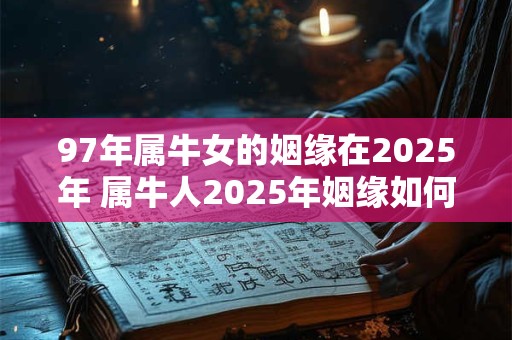 97年属牛女的姻缘在2025年 属牛人2025年姻缘如何