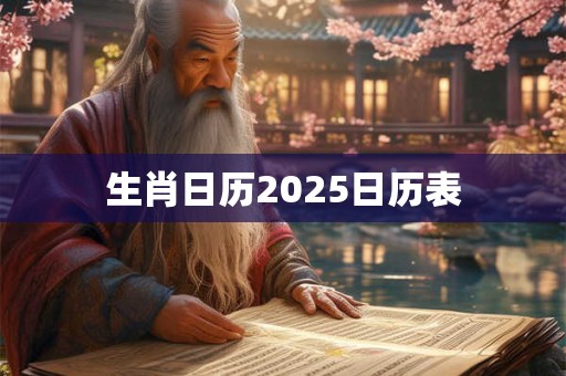 生肖日历2025日历表