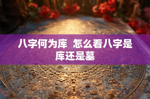 八字何为库  怎么看八字是库还是墓