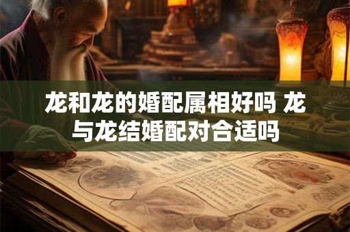 龙和龙的婚配属相好吗 龙与龙结婚配对合适吗