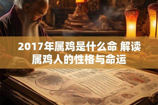 2017年属鸡是什么命 解读属鸡人的性格与命运