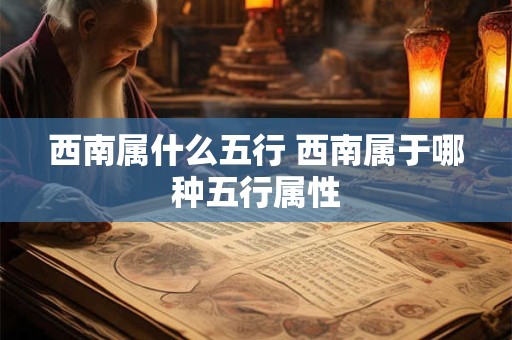 西南属什么五行 西南属于哪种五行属性