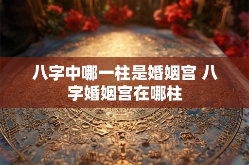 八字中哪一柱是婚姻宫 八字婚姻宫在哪柱