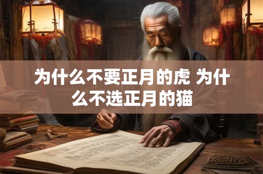 为什么不要正月的虎 为什么不选正月的猫