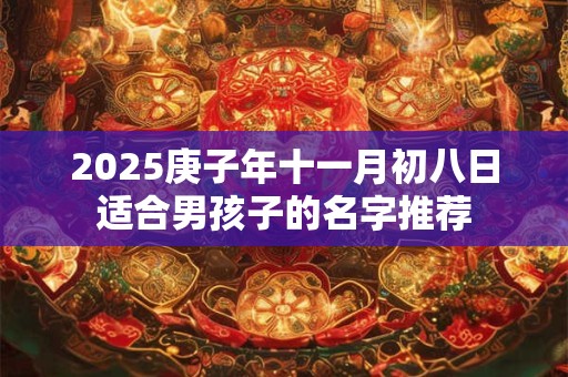 2025庚子年十一月初八日适合男孩子的名字推荐
