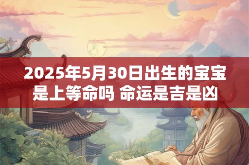 2025年5月30日出生的宝宝是上等命吗 命运是吉是凶