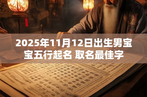 2025年11月12日出生男宝宝五行起名 取名最佳字