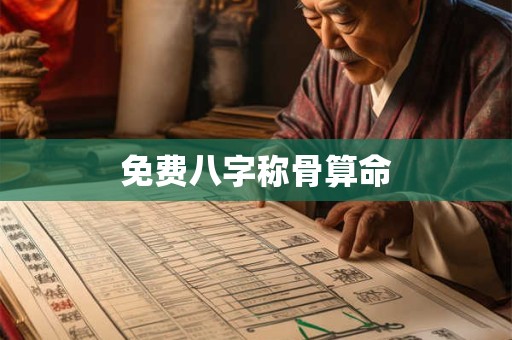 免费八字称骨算命