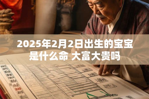 2025年2月2日出生的宝宝是什么命 大富大贵吗