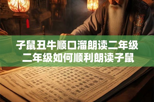 子鼠丑牛顺口溜朗读二年级 二年级如何顺利朗读子鼠丑牛口诀