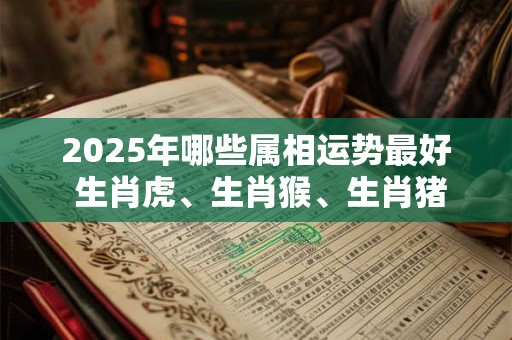 2025年哪些属相运势最好 生肖虎、生肖猴、生肖猪